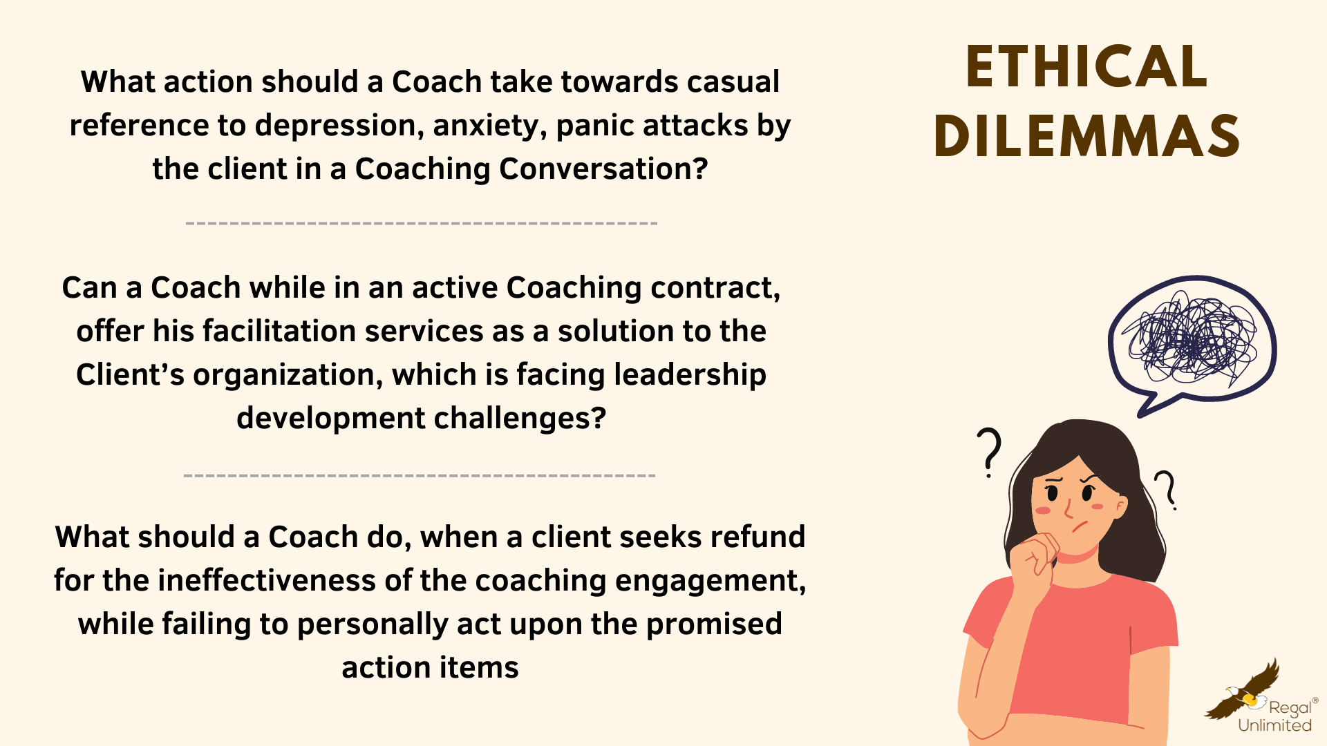 Ethical Dilemmas of a Coach and the use of ICF Code of ethics